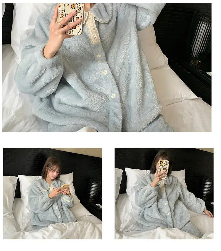 Jasmijn Fluff Piżama Duo | Ciepła i Wygodna