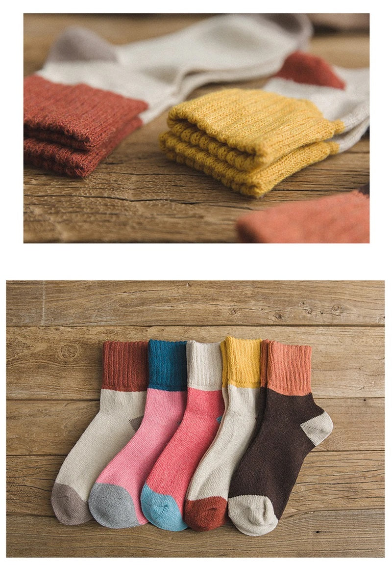 Anneliese skarpety zimowe | Styl retro, wełniane ciepło