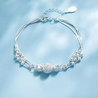 Srebrna bransoletka z pereł | Z wieloma perłami