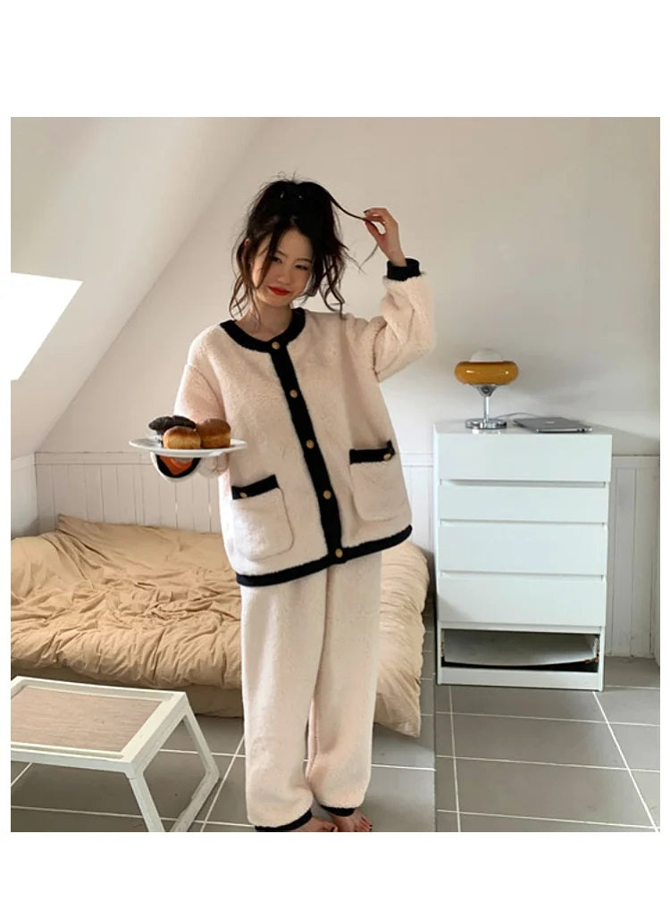 Jasmijn Fluff Piżama Duo | Ciepła i Wygodna