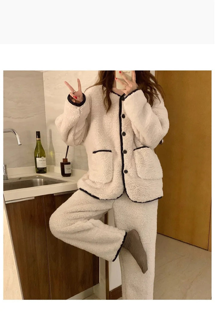 Jasmijn Fluff Piżama Duo | Ciepła i Wygodna