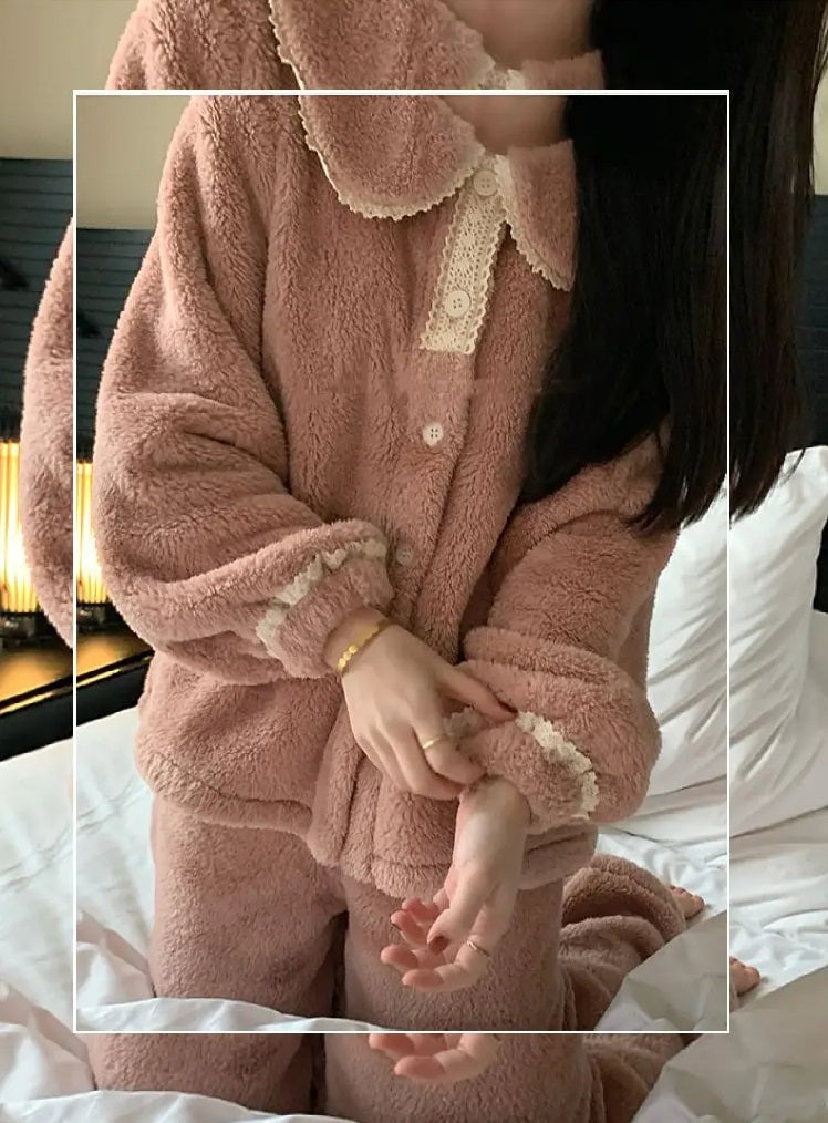 Jasmijn Fluff Piżama Duo | Ciepła i Wygodna