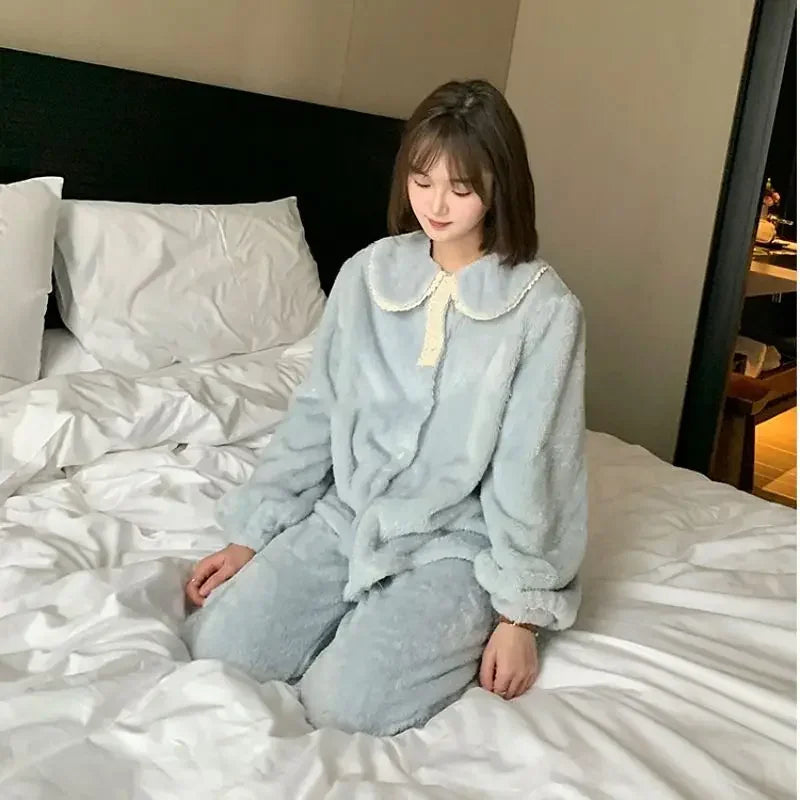 Jasmijn Fluff Piżama Duo | Ciepła i Wygodna