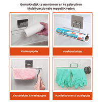 Keukenrol Hanger (2 st.) | Houd je keukenpapier bij de hand & jouw keuken georganiseerd!