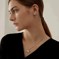 Naszyjnik z węzłem miłości + zestaw kolczyków | Idealny zestaw do podarowania!