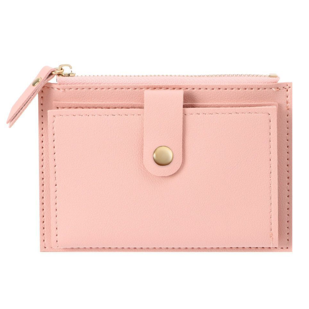 Aksamitny skórzany mini portfel | Kompaktowy i modny