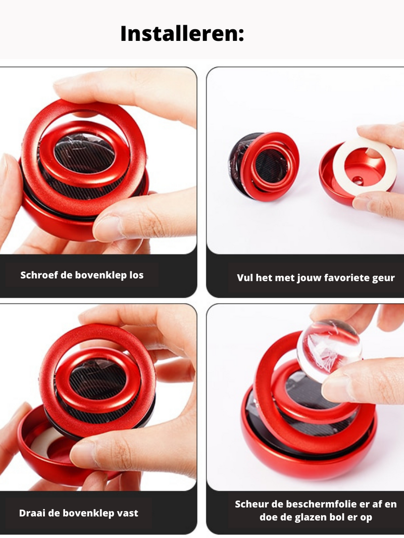 Solarny automatyczny odświeżacz powietrza | Świetny design i działa na energię słoneczną