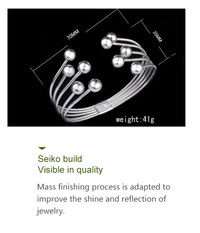 Brede Zilveren Kralenarmband