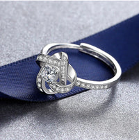 Pierścionek z węzłem miłości | Piękny, aby podarować ukochanej osobie