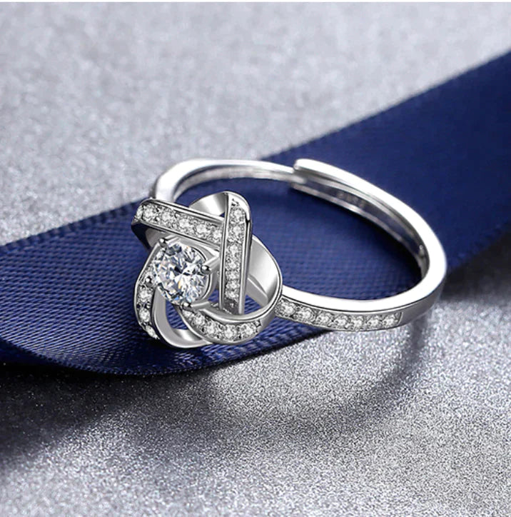 Pierścionek z węzłem miłości | Piękny, aby podarować ukochanej osobie