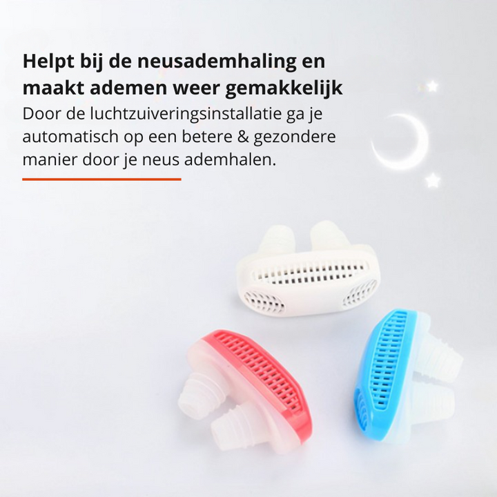 Urządzenie 2 w 1 przeciw chrapaniu i oczyszczacz powietrza | Ciesz się dobrym snem nocnym