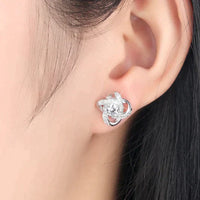 Naszyjnik z węzłem miłości + zestaw kolczyków | Idealny zestaw do podarowania!