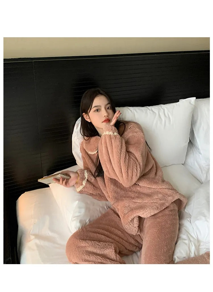 Jasmijn Fluff Piżama Duo | Ciepła i Wygodna