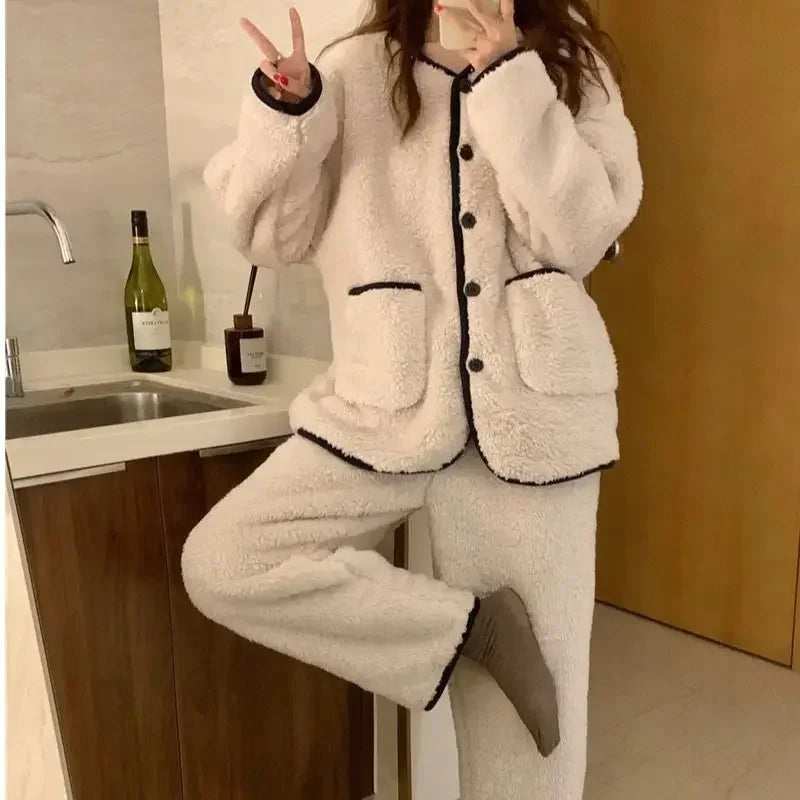 Jasmijn Fluff Piżama Duo | Ciepła i Wygodna