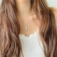 Naszyjnik z jadeitowym amuletem | Piękny naszyjnik z duchowym akcentem