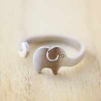 Zilveren Olifantring | Schattig en in maat verstelbaar