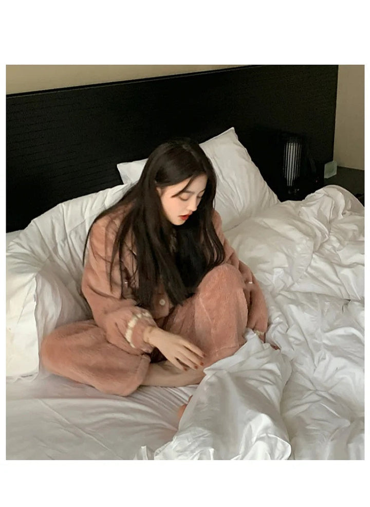 Jasmijn Fluff Piżama Duo | Ciepła i Wygodna