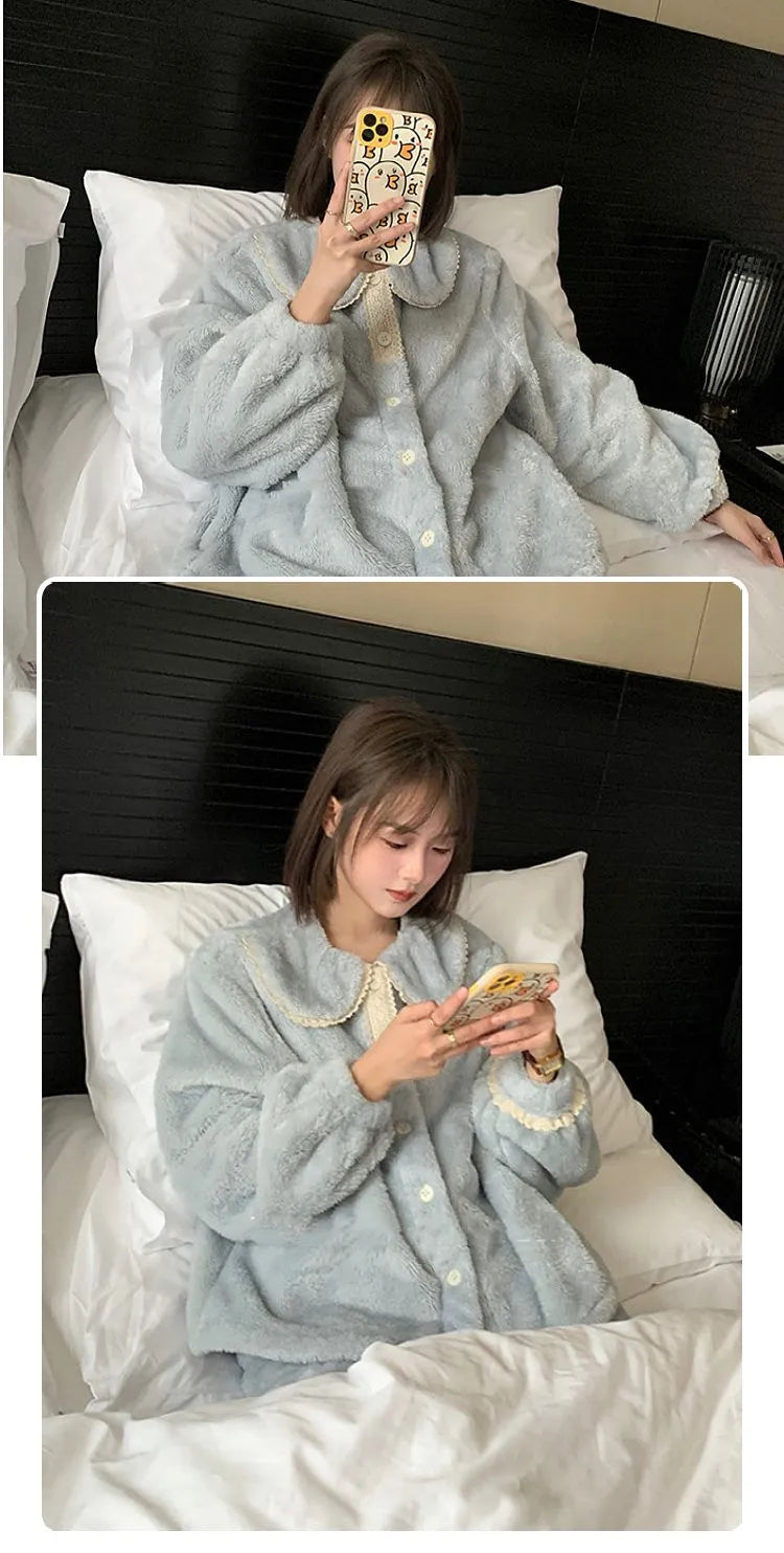 Jasmijn Fluff Piżama Duo | Ciepła i Wygodna