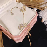 Wspaniałe kolczyki nausznice w kształcie motyla