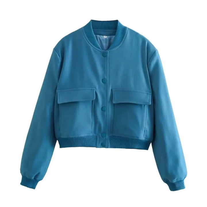 Crystal Cropped Varsity Jas | Stijlvol & casual