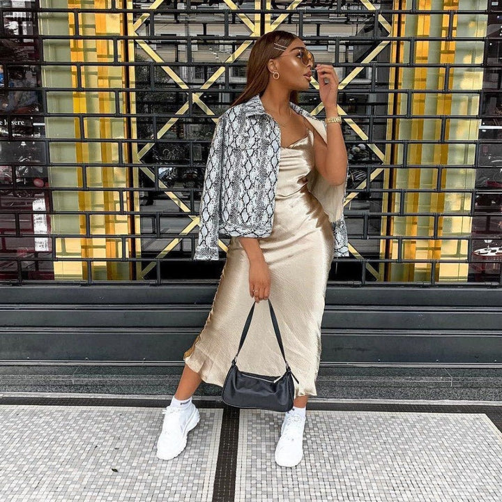 Sukienka Sally Satin | Wszystkie oczy zwrócone są na ciebie w tej sukience