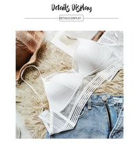 Bezszwowy biustonosz | Z modną siateczką w kropki