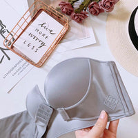 Biustonosz push-up bez ramiączek | Z wygodnym zapięciem z przodu!