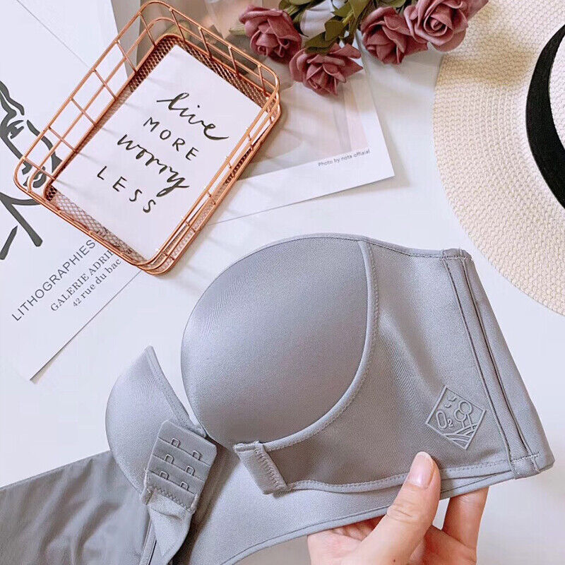 Biustonosz push-up bez ramiączek | Z wygodnym zapięciem z przodu!