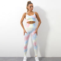 Zestaw sportowy Donna (długi) | Unikalny zestaw do ćwiczeń Tie Dyed!