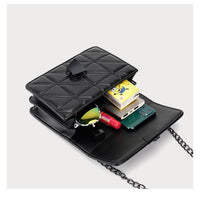 Lilly Luxury torebka | Designerska vintage torebka z wzorem w kratę.