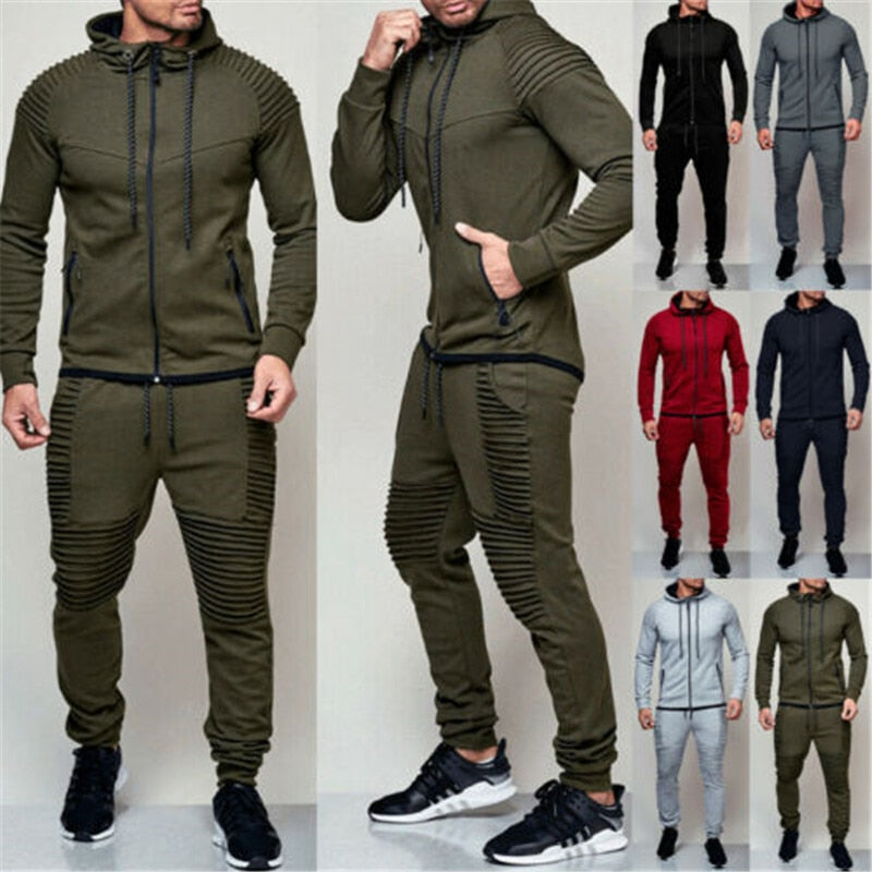 LoungeFlex Dres treningowy | Modny i odważny dres treningowy z kapturem