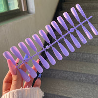 Matowe naklejane paznokcie (24 sztuki) | Idealne na wieczorne wyjście