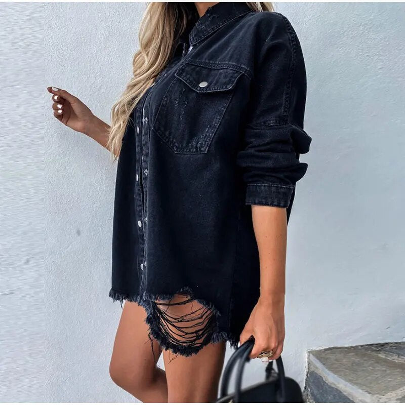 Rikka Kurtka Dżinsowa | Modna i Stylowa