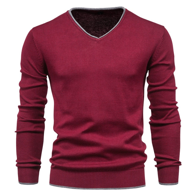 Vardi Dante™ Heren Trui | Slim Fit Sweater met V-Neck