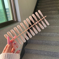 Matowe naklejane paznokcie (24 sztuki) | Idealne na wieczorne wyjście