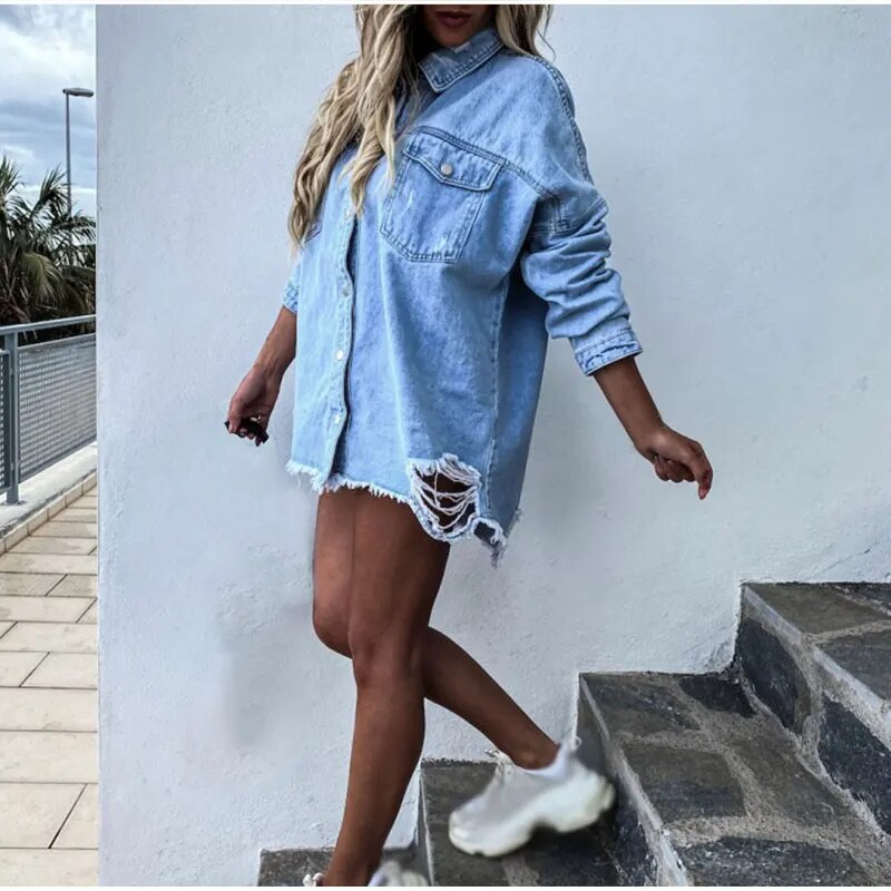 Rikka Kurtka Dżinsowa | Modna i Stylowa