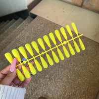 Matowe naklejane paznokcie (24 sztuki) | Idealne na wieczorne wyjście