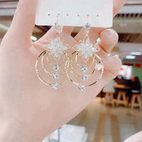 Luksusowe Złote Kolczyki