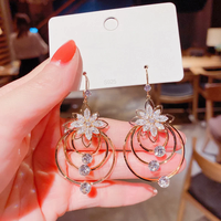 Luksusowe Złote Kolczyki