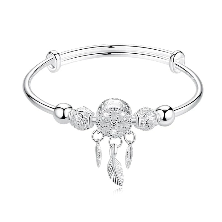Zilveren Dreamcatcher armband