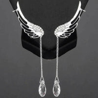 Lange skrzydła anioła nausznice | Piękne i unikalne kolczyki