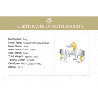 Pierścionek z cienistym jamnikiem | Dla miłośników zwierząt wśród nas!