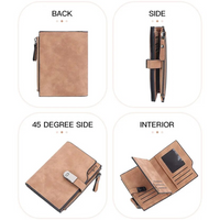 Kompaktowy portfel z magnetyczną klamrą | Poręczny i modny