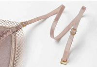 Biustonosz z siateczki z krawędziami | Z eleganckim i seksownym niskim tyłem