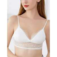 Biustonosz z siateczki z krawędziami | Z eleganckim i seksownym niskim tyłem