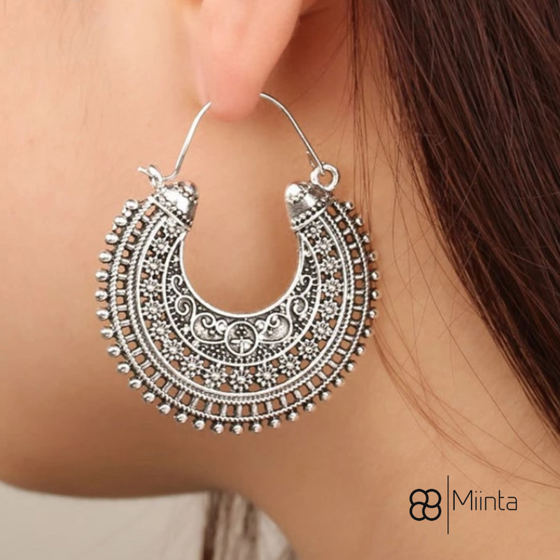 Tybetańskie kolczyki filigranowe | Wykonane z prawdziwego srebra!