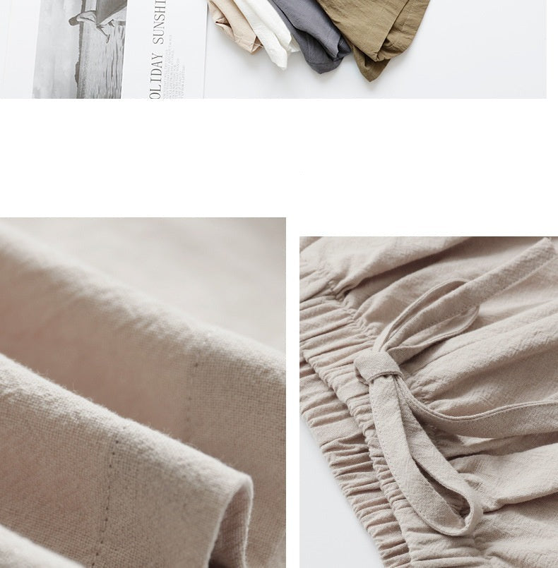 Lindy Szorty | Wysokiej jakości len i bawełna