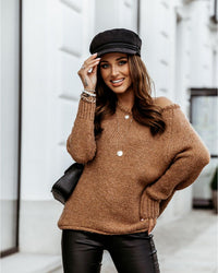 Vardi Dante™ Gaby™ | Dzianinowy oversizeowy sweter zimowy moda damska