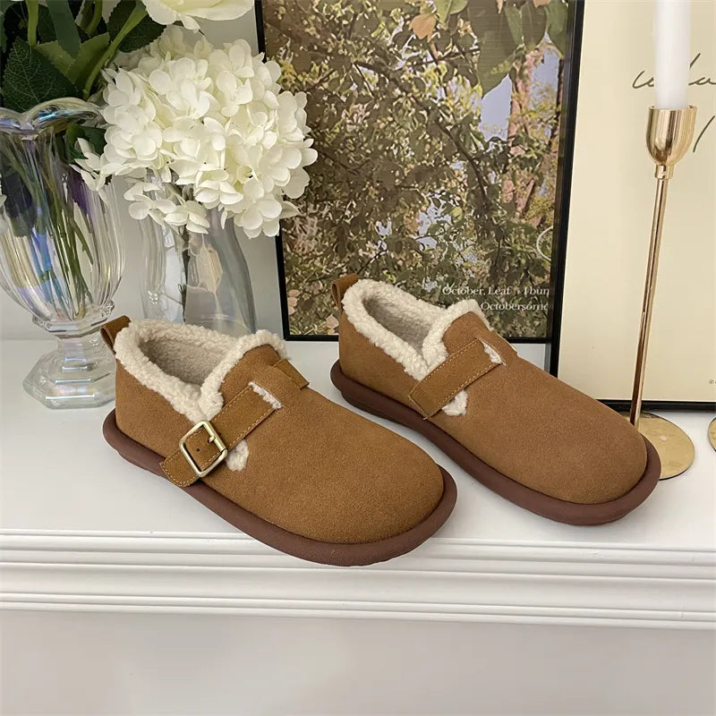 Mikaela Leren Kapcie | Ciepłe i Modne