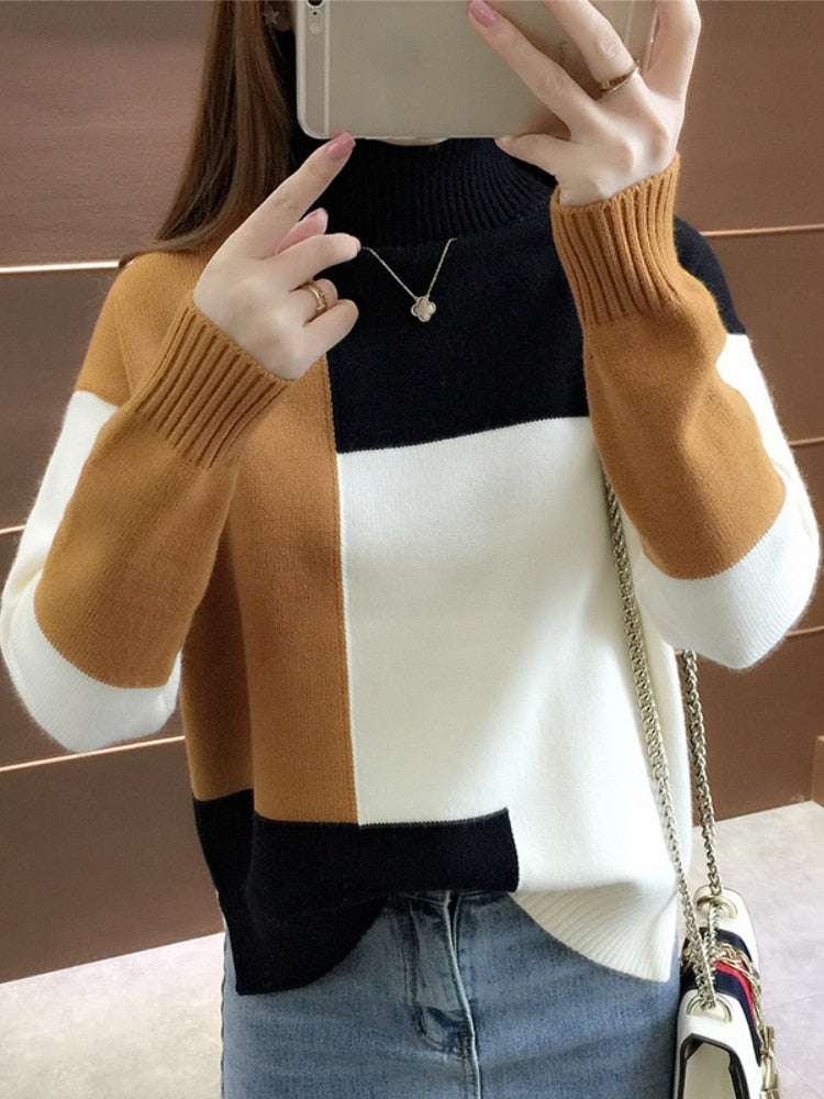 Benthe Color Block Sweter | Wygodny i stylowy